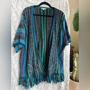 LAST CHANCE Ella Moss Fringe Cardigan Sweater